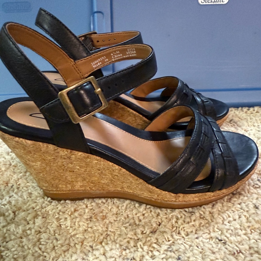 Clark’s wedge sandals